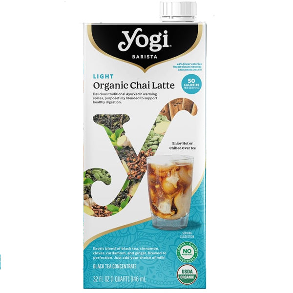 Yogi Barista Light Organic Chai Latte Black Tea Concentrate