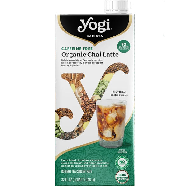Yogi Barista Organic Chai Latte Caffeine Free Black Tea