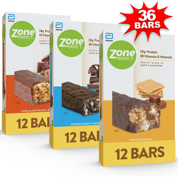 ZonePerfect Classic Protein Bars Variety 36pk