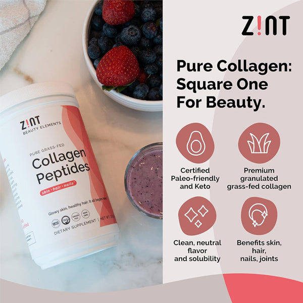 Zint Pure Grass-Fed Collagen Peptides 16oz