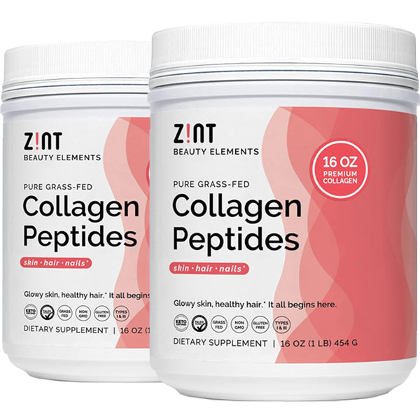 2 x 16oz Zint Pure Grass-Fed Collagen Peptides