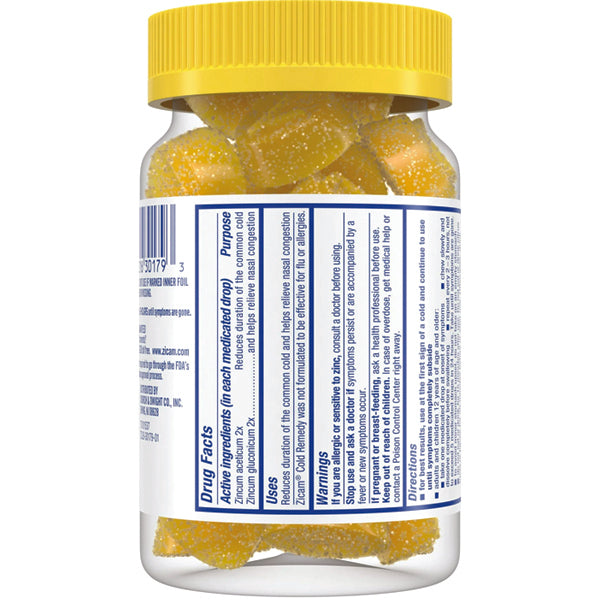 Zicam Cold Remedy Manuka Honey Lemon Fruit Drops