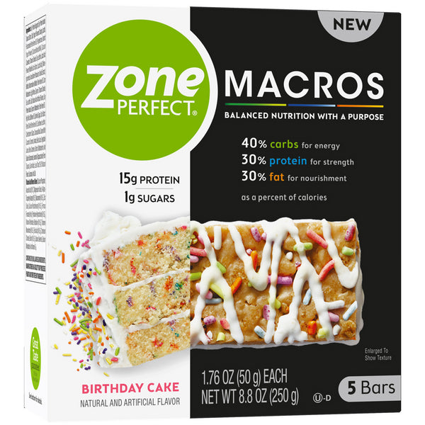 ZonePerfect Macros Protein Snack bars 5pk