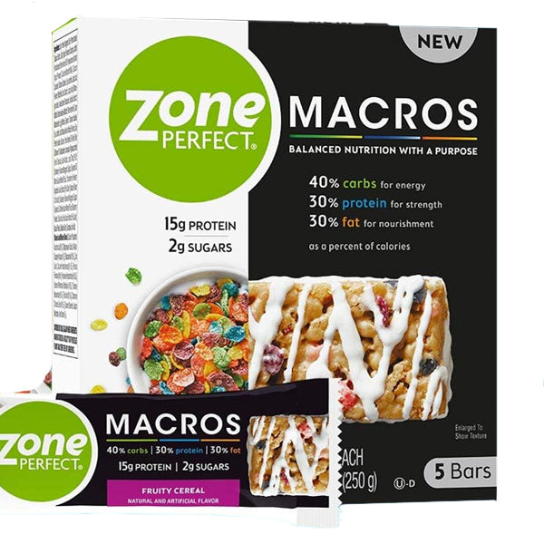 ZonePerfect Macros Protein Snack bars 5pk