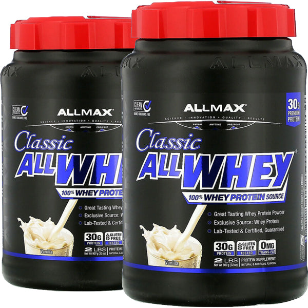 2 x 2lbs Allmax Classic AllWhey 100% Whey Protein