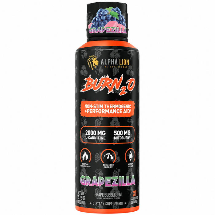 Alpha Lion Burn2O Non-Stim Thermogenic & Performance Aid 31 Servings