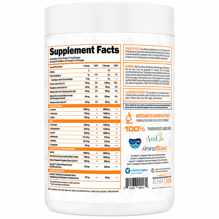 Alpha Lion Superhuman Intra 42 Servings