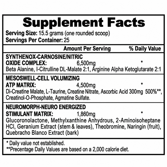 APS Nutrition Mesomorph 25 Servings