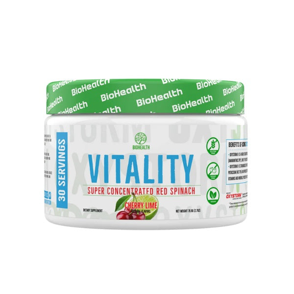 BioHealth Vitality Super Concentrated Red Spinach Powder 30 Servings