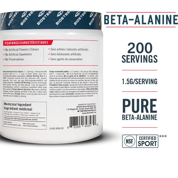 2 x 200 Servings BioSteel Stackables Beta-Alanine