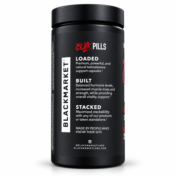 Blackmarket Labs BULK Test Support Pills 120 Capsules