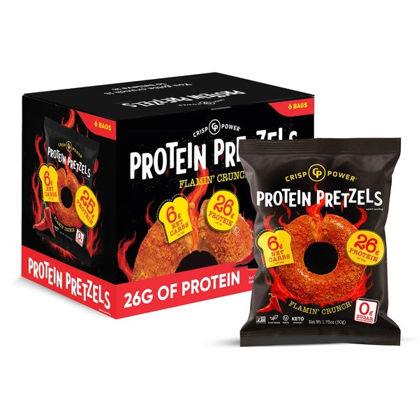 Crisp Power Protein Pretzels 6pk