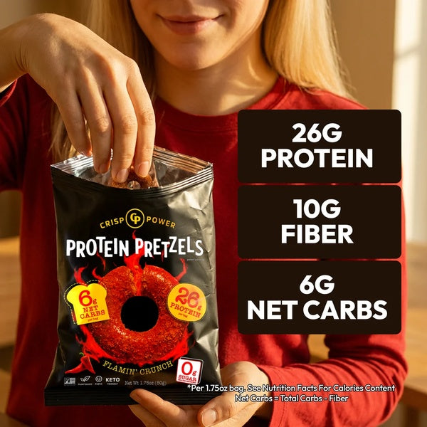 Crisp Power Protein Pretzels 6pk