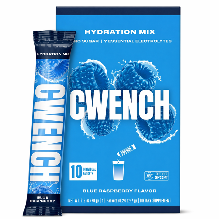 Cwench Hydration Electrolytes & BCAA Drink Mix Singles 10pk