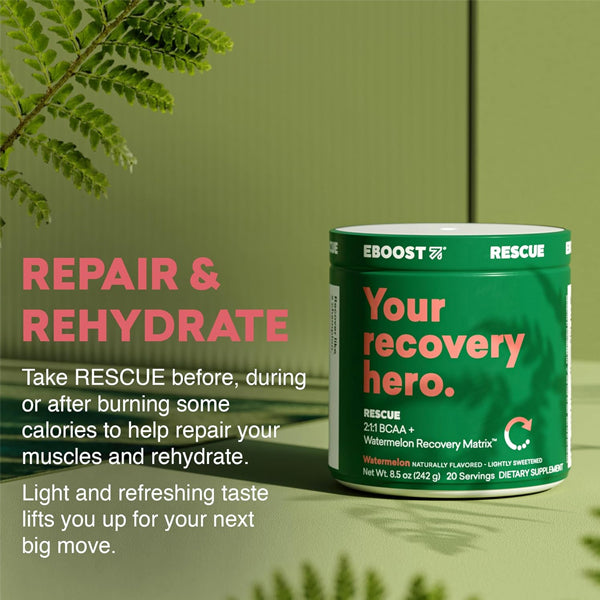 Emergency Boost Powder Eboost Rescue BCAA Recovery Powder 20 Servings