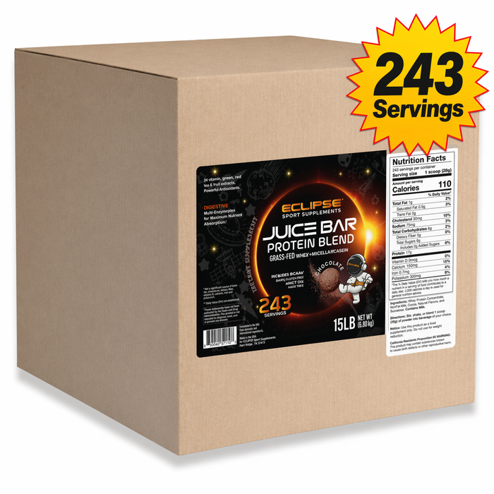 Eclipse Juice Bar Grass Fed Whey Protein Blend 15lbs