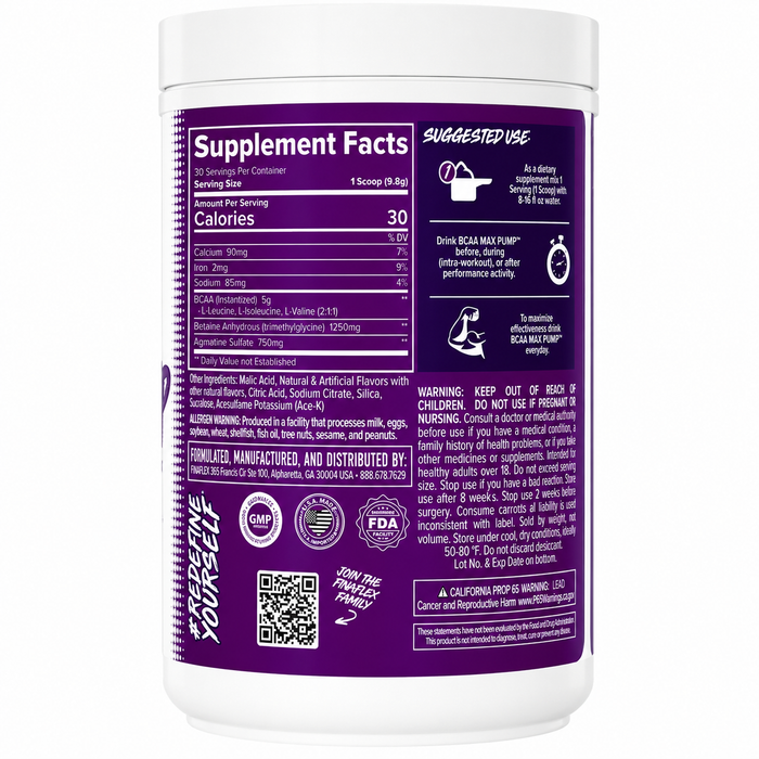 Finaflex BCAA Max Pump 30 Servings