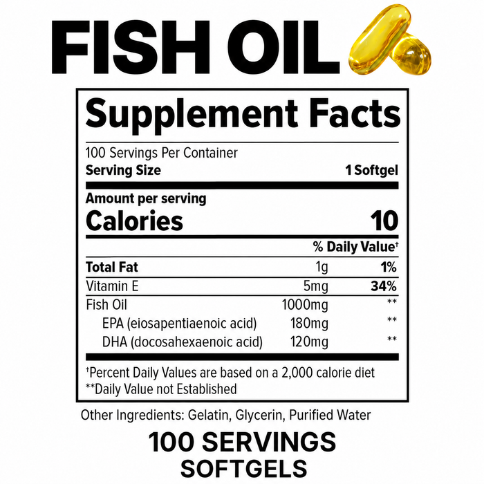Finaflex Omega-3 Fish Oil 100 Softgels