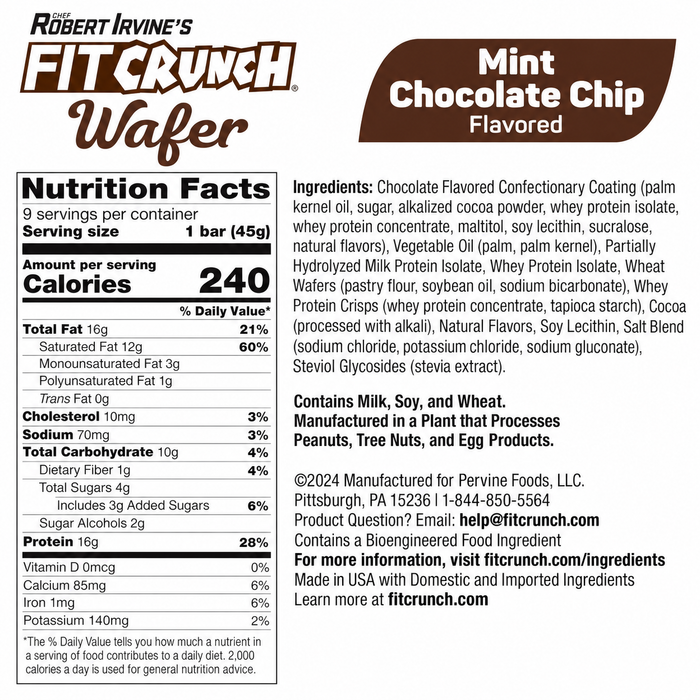 FIt Crunch Wafer Protein Snack Bars 9pk