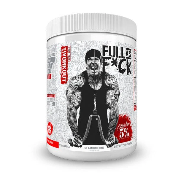 5% Nutrition Full as F*ck Stim Free Pre-Workout 25 Servings