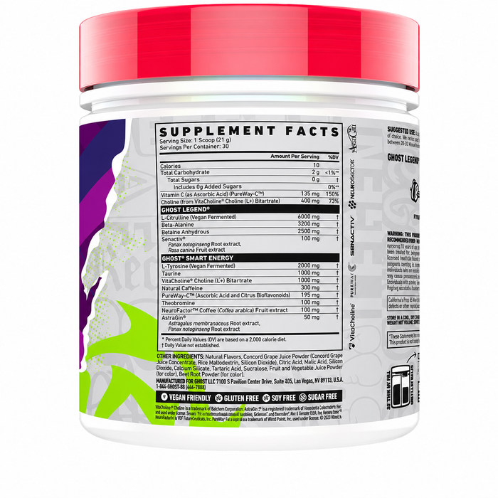 Ghost Legend Pre-Workout 30 Servings