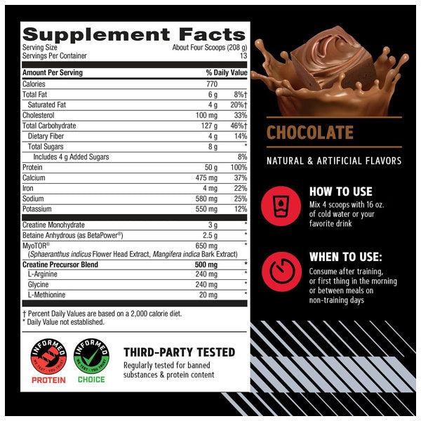 GNC AMP Mass XXX Gainer 6lbs