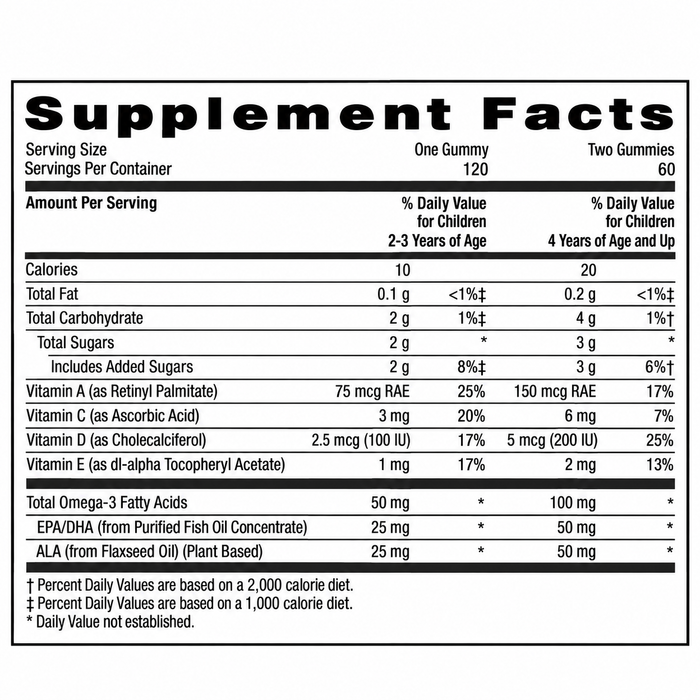 GNC Milestones Kids DHA 120 Gummies
