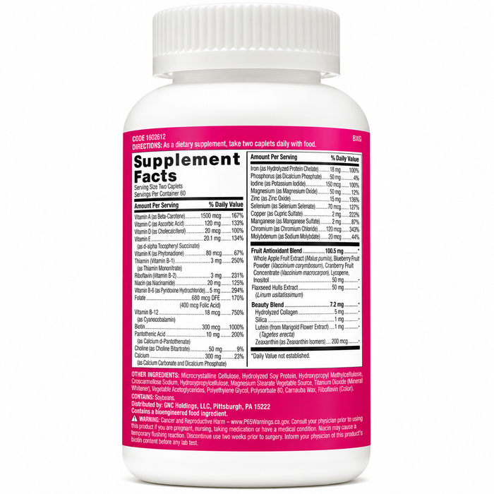 GNC Milestones Teen Girls Multivitamin 120 Caplets