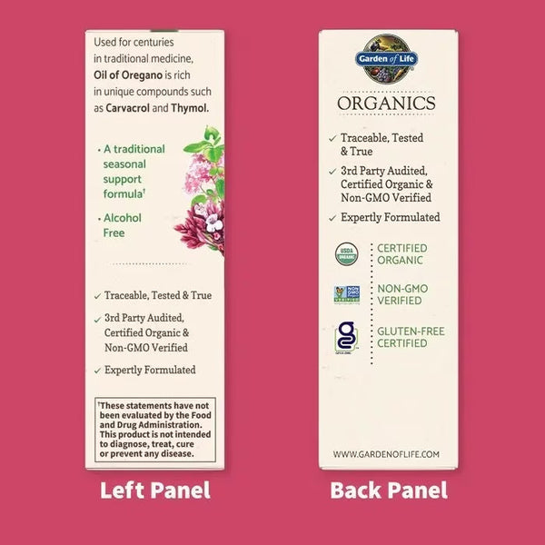 Garden Of Life Vitamin Oil Of Oregano Seasonal Drops 1oz
