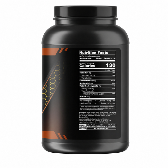 Gorilla Mind Gorilla Mode Premium Protein 30 Servings