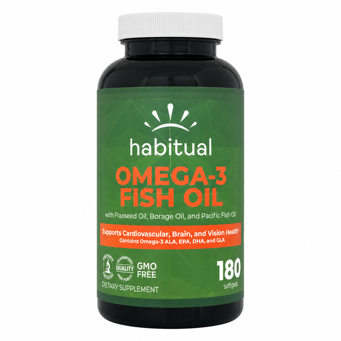 Habitual Omega-3 Fish Oil 180 Softgels
