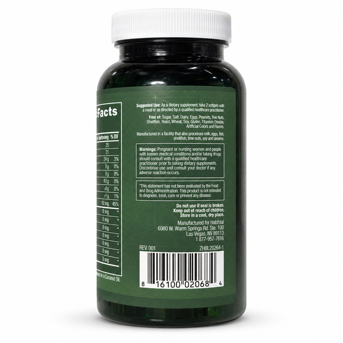 Habitual Omega-3 Fish Oil 180 Softgels