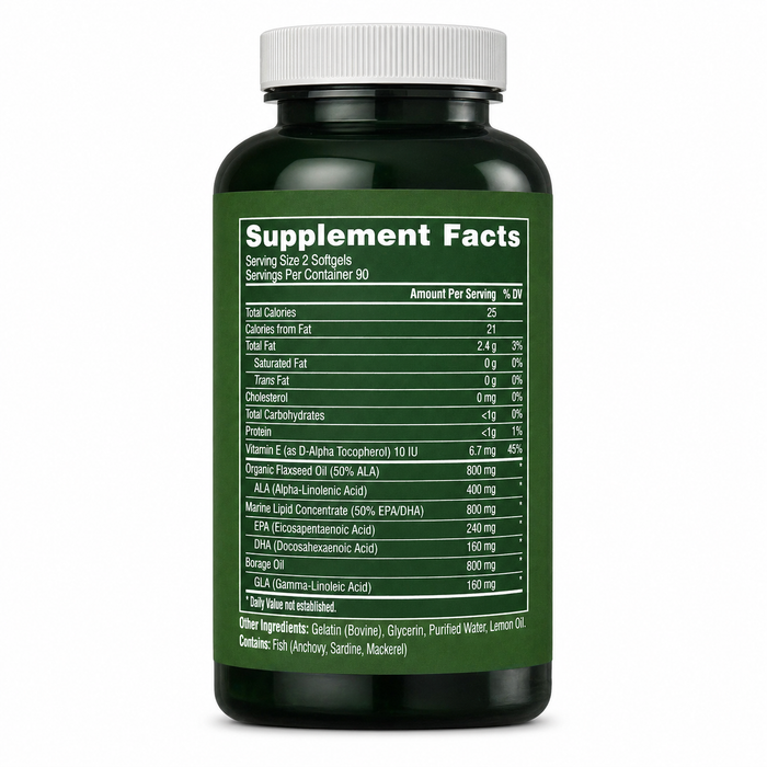 Habitual Omega-3 Fish Oil 180 Softgels