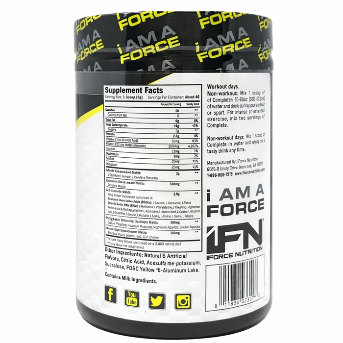 iForce Nutrition Complete BCAA's 40 Servings