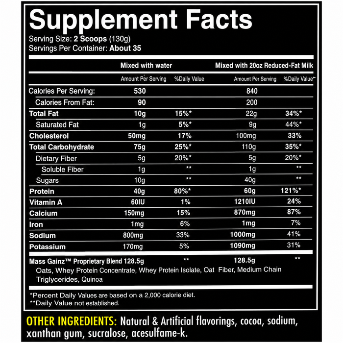 iForce Nutrition Mass Gainz 10lbs