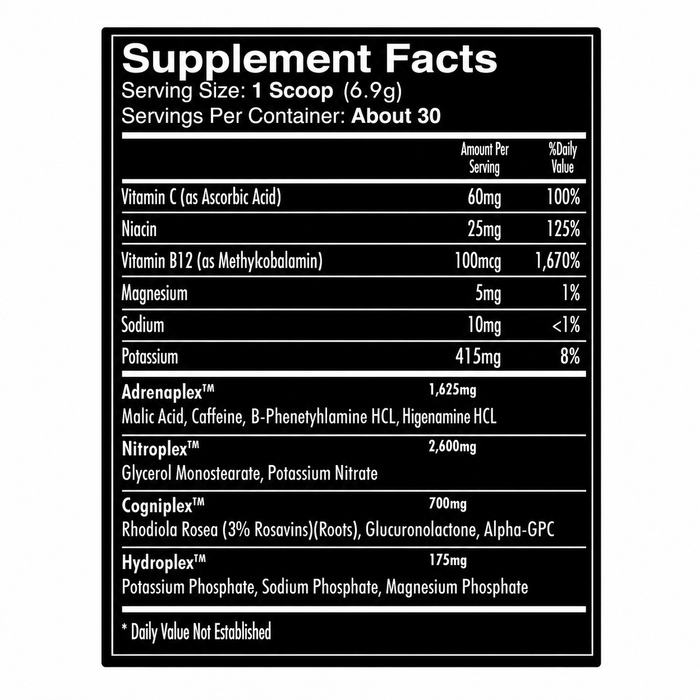 iForce Nutrition Max Out Preworkout 30 Servings