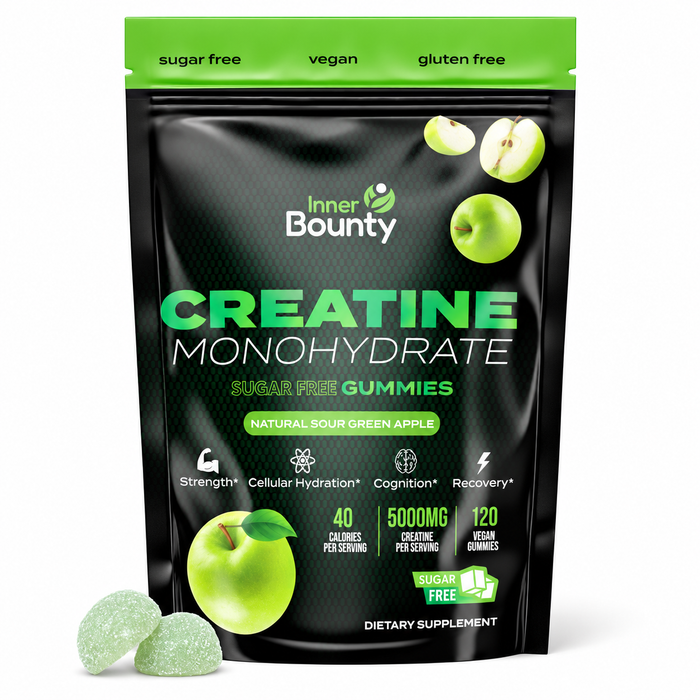 Inner Bounty Creatine Monohydrate Sugar Free Gummies 120ct