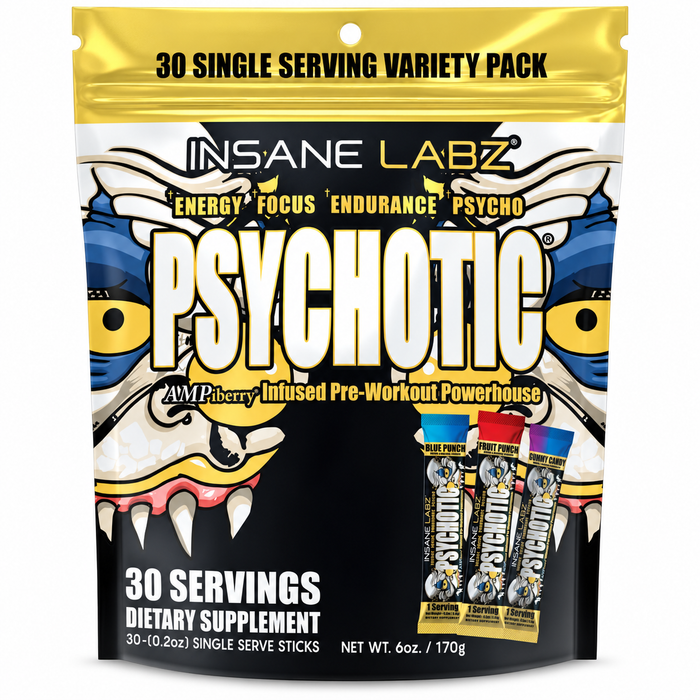 Insane Labz Psychotic Gold Pre-Workout Singles 30pk