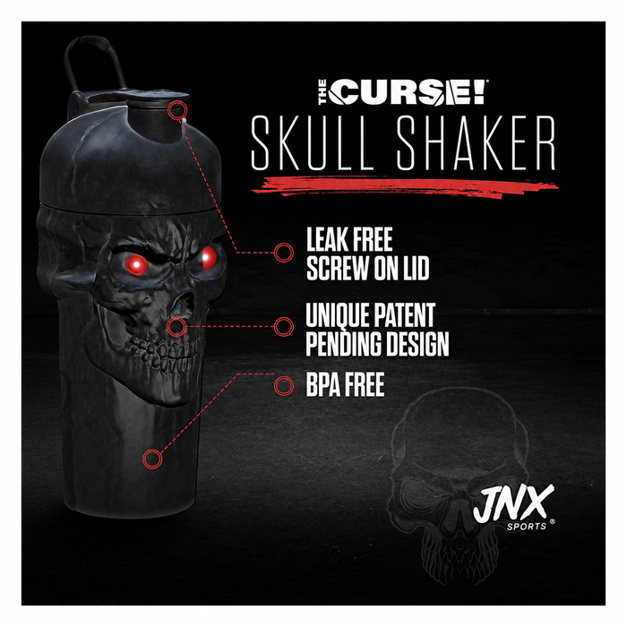 JNX Sports Curse Skull 16oz Shaker Bottle