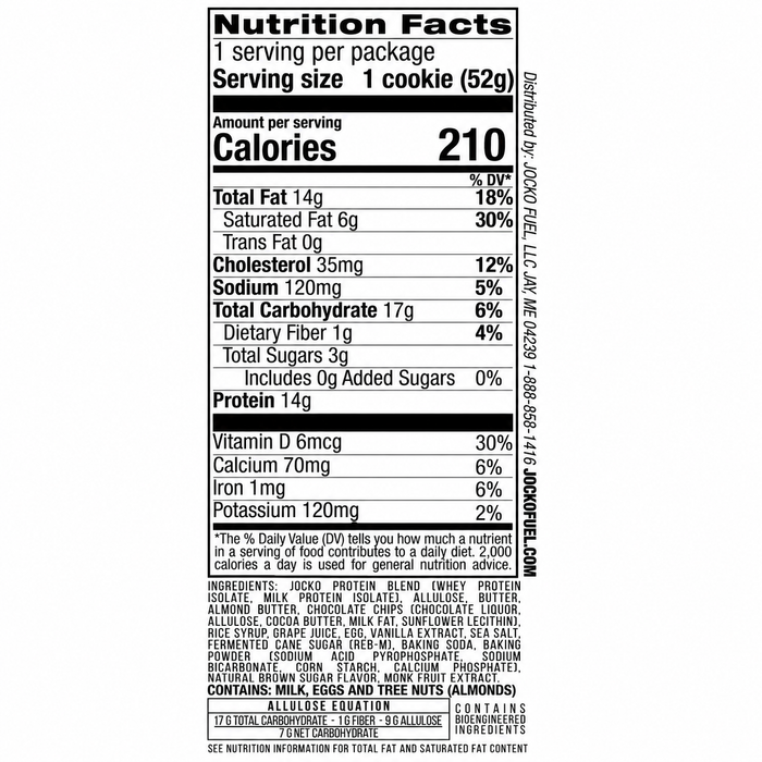 Jocko Fuel Molk Protein Cookies 12pk