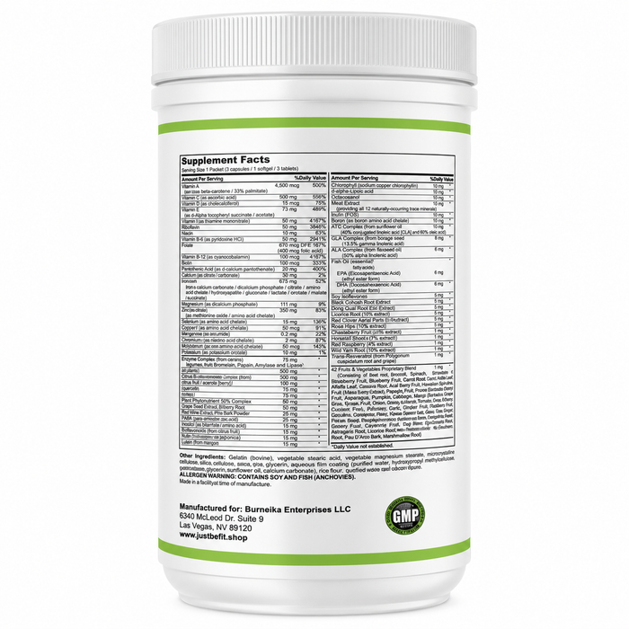 Just Be Fit Healthy Woman Multivitamin & Mineral Complex 30 Packets