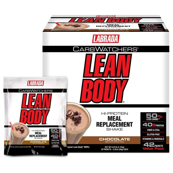 Labrada Lean Body Carb Watchers Protein Shake Powder Singles 42 Servings