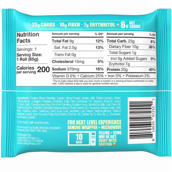 Legendary Foods Protein Sweet Roll 8pk