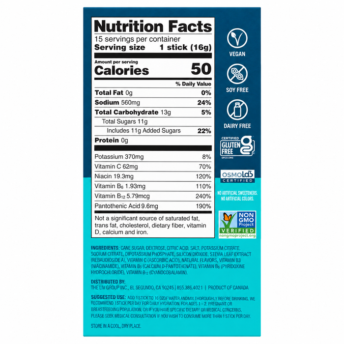 Liquid I.V. Hydration Multiplier Electrolyte Drink Mix 15 Servings