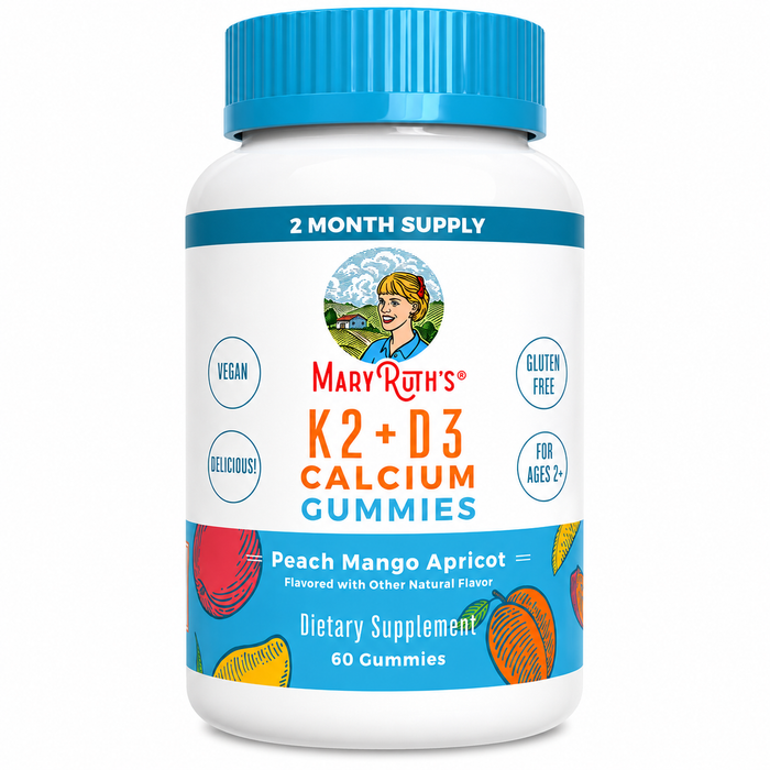 Mary Ruth's K2 + D3 Calcium 60 Gummies