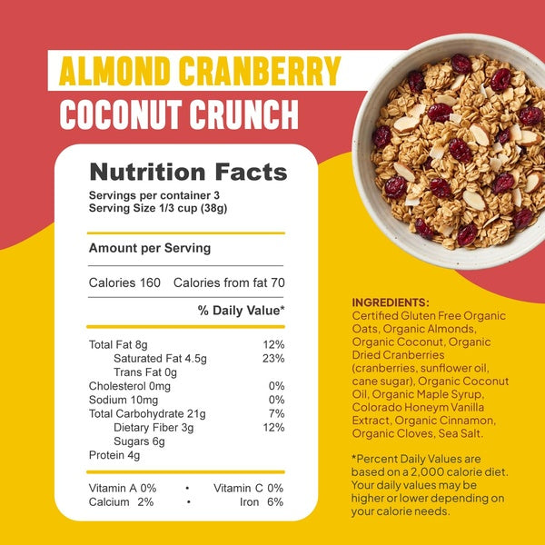 McCaffrey Rocky Mountain 4oz Granola 8 Pack