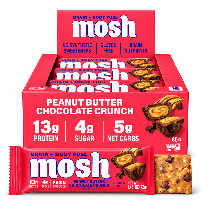 Mosh Brain & Body Fuel High Protein Bar 12pk