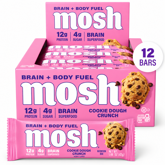 Mosh Brain & Body Fuel High Protein Bar 12pk