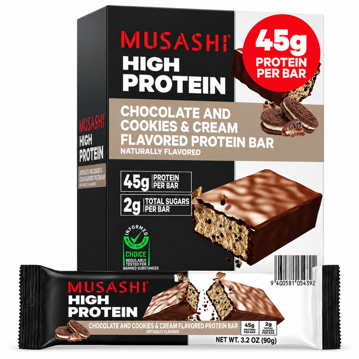 Musashi High Protein 90g Bars 12pk