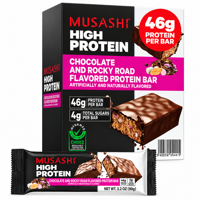 Musashi High Protein 90g Bars 12pk